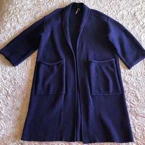 Free People Oversized Purple Cardigan